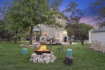 Spacious Backyard with Conversational Fire Pit